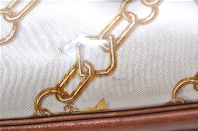Authentic Louis Vuitton Monogram Charm Pochette Accessoires Pouch White 5043D