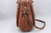 Authentic Chloe Paraty 2Way Shoulder Hand Bag Brown 5046D