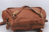 Authentic Chloe Paraty 2Way Shoulder Hand Bag Brown 5046D