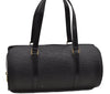 Authentic Louis Vuitton Epi Soufflot Black Hand Bag M52222 LV 5046F