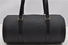 Authentic Louis Vuitton Epi Soufflot Black Hand Bag M52222 LV 5046F