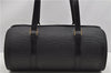 Authentic Louis Vuitton Epi Soufflot Black Hand Bag M52222 LV 5046F