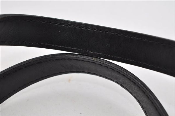 Authentic Louis Vuitton Epi Soufflot Black Hand Bag M52222 LV 5046F