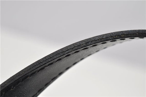 Authentic Louis Vuitton Epi Soufflot Black Hand Bag M52222 LV 5046F