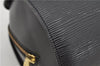 Authentic Louis Vuitton Epi Soufflot Black Hand Bag M52222 LV 5046F