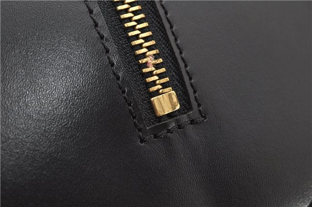 Authentic Louis Vuitton Epi Soufflot Black Hand Bag M52222 LV 5046F