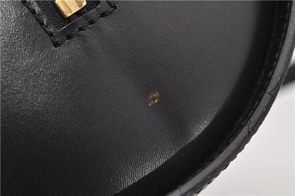 Authentic Louis Vuitton Epi Soufflot Black Hand Bag M52222 LV 5046F