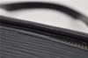 Authentic Louis Vuitton Epi Soufflot Black Hand Bag M52222 LV 5046F