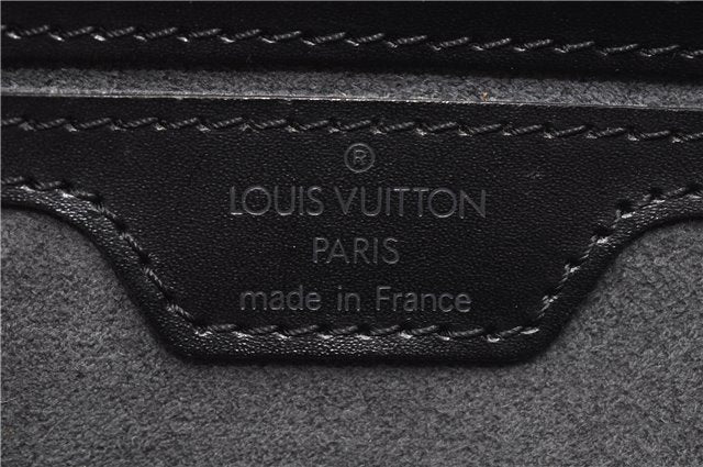 Authentic Louis Vuitton Epi Soufflot Black Hand Bag M52222 LV 5046F