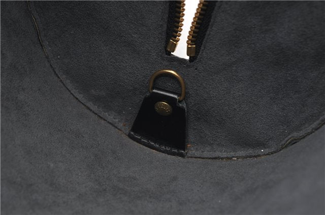 Authentic Louis Vuitton Epi Soufflot Black Hand Bag M52222 LV 5046F