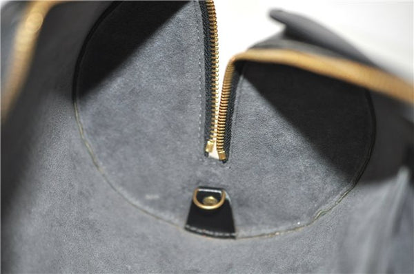 Authentic Louis Vuitton Epi Soufflot Black Hand Bag M52222 LV 5046F