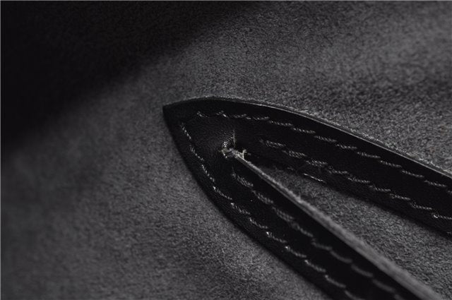 Authentic Louis Vuitton Epi Soufflot Black Hand Bag M52222 LV 5046F