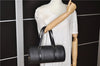 Authentic Louis Vuitton Epi Soufflot Black Hand Bag M52222 LV 5046F