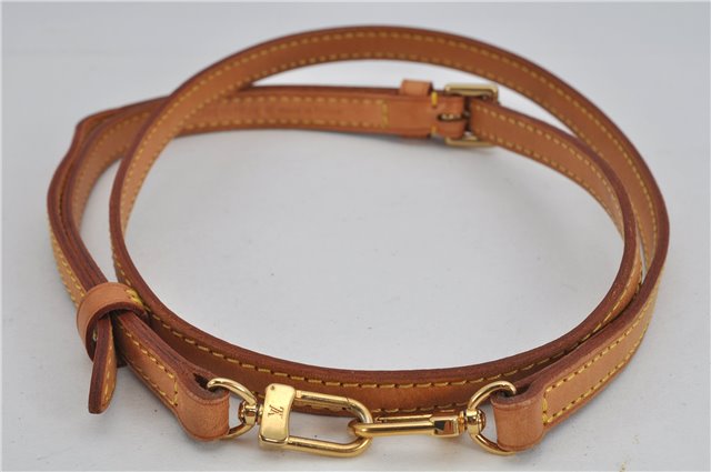 Authentic Louis Vuitton Leather Shoulder Strap Beige 38.6-46.1