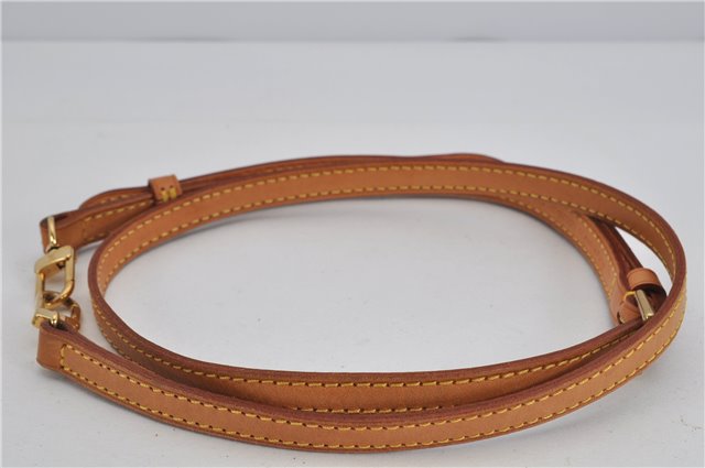 Authentic Louis Vuitton Leather Shoulder Strap Beige 38.6-46.1