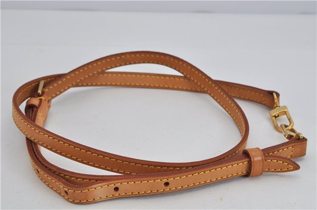 Authentic Louis Vuitton Leather Shoulder Strap Beige 38.6-46.1