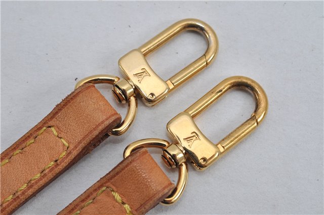 Authentic Louis Vuitton Leather Shoulder Strap Beige 38.6-46.1