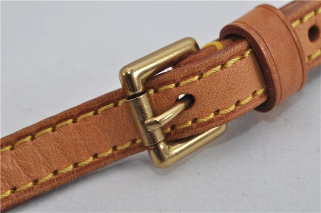 Authentic Louis Vuitton Leather Shoulder Strap Beige 38.6-46.1