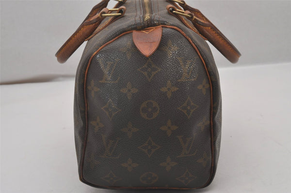 Authentic Louis Vuitton Monogram Speedy 25 Boston Hand Bag M41528 LV Junk 5047I