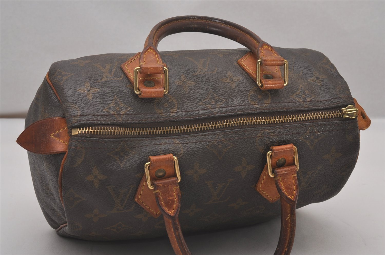 Authentic Louis Vuitton Monogram Speedy 25 Boston Hand Bag M41528 LV Junk 5047I