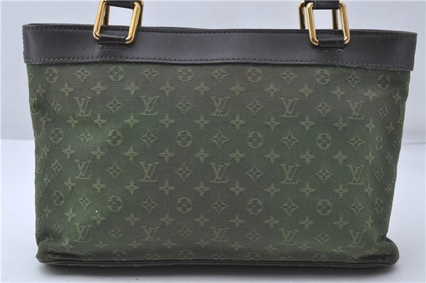 Auth Louis Vuitton Monogram Mini Lucille PM Hand Bag Green Khaki M92682 LV 5048D