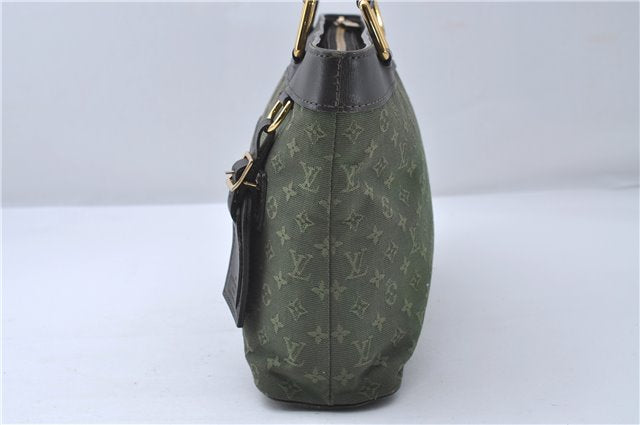 Auth Louis Vuitton Monogram Mini Lucille PM Hand Bag Green Khaki M92682 LV 5048D