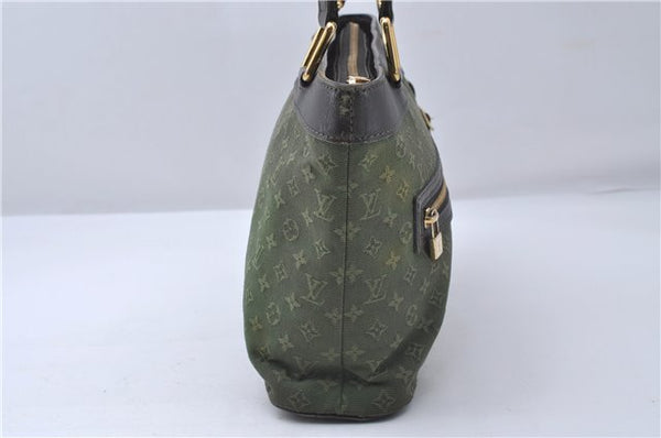 Auth Louis Vuitton Monogram Mini Lucille PM Hand Bag Green Khaki M92682 LV 5048D