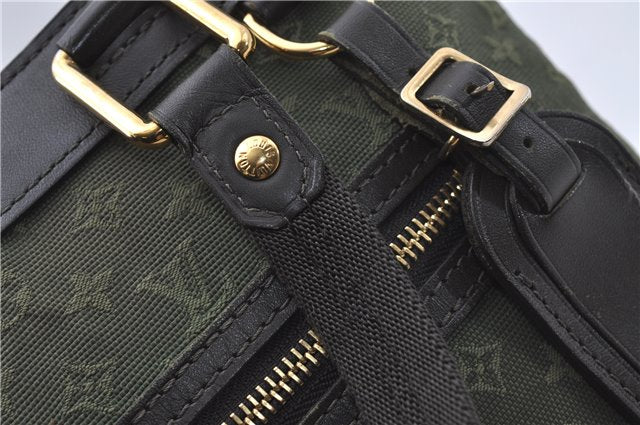 Auth Louis Vuitton Monogram Mini Lucille PM Hand Bag Green Khaki M92682 LV 5048D