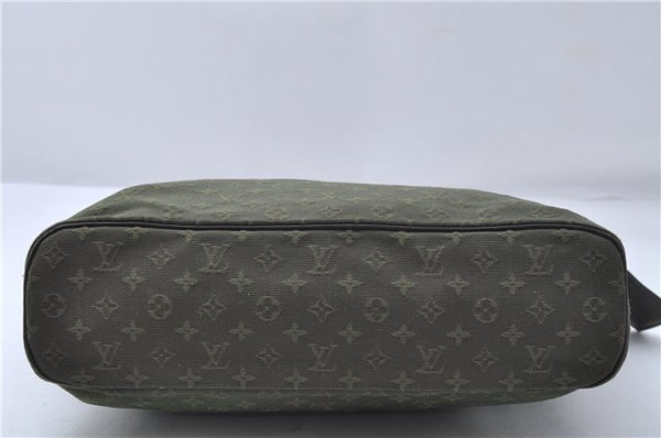 Auth Louis Vuitton Monogram Mini Lucille PM Hand Bag Green Khaki M92682 LV 5048D