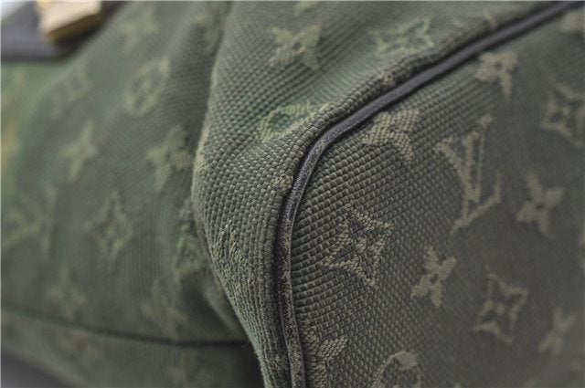 Auth Louis Vuitton Monogram Mini Lucille PM Hand Bag Green Khaki M92682 LV 5048D