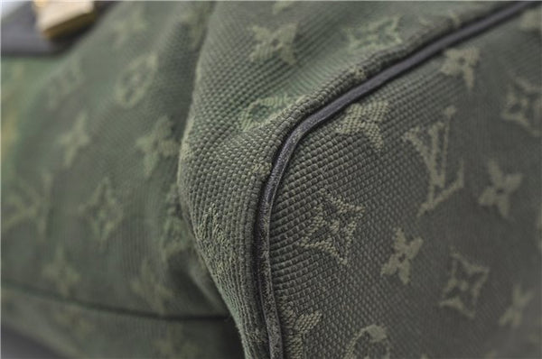 Auth Louis Vuitton Monogram Mini Lucille PM Hand Bag Green Khaki M92682 LV 5048D