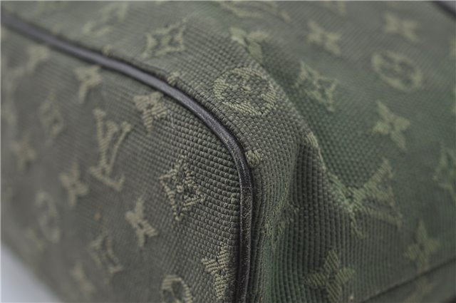 Auth Louis Vuitton Monogram Mini Lucille PM Hand Bag Green Khaki M92682 LV 5048D