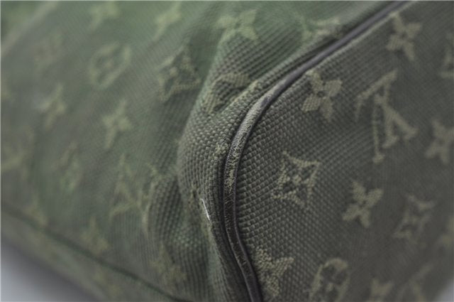 Auth Louis Vuitton Monogram Mini Lucille PM Hand Bag Green Khaki M92682 LV 5048D