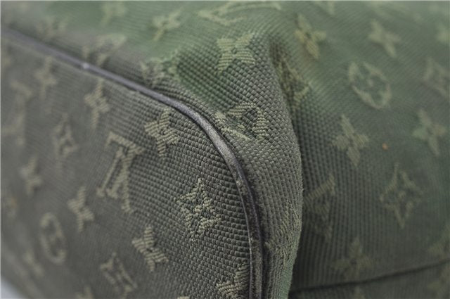 Auth Louis Vuitton Monogram Mini Lucille PM Hand Bag Green Khaki M92682 LV 5048D