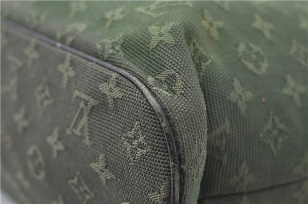 Auth Louis Vuitton Monogram Mini Lucille PM Hand Bag Green Khaki M92682 LV 5048D