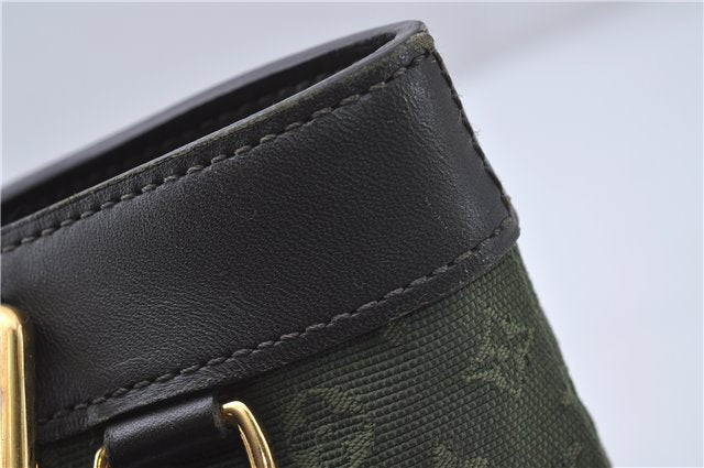 Auth Louis Vuitton Monogram Mini Lucille PM Hand Bag Green Khaki M92682 LV 5048D