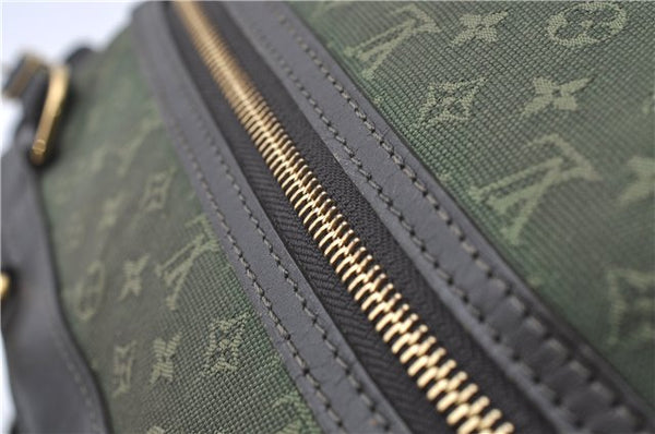 Auth Louis Vuitton Monogram Mini Lucille PM Hand Bag Green Khaki M92682 LV 5048D