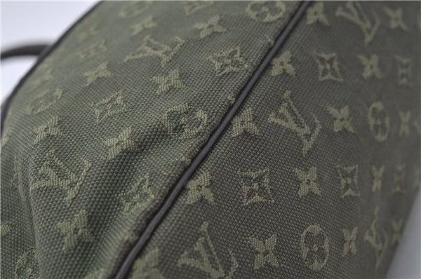 Auth Louis Vuitton Monogram Mini Lucille PM Hand Bag Green Khaki M92682 LV 5048D