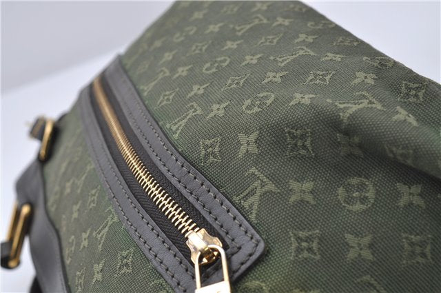 Auth Louis Vuitton Monogram Mini Lucille PM Hand Bag Green Khaki M92682 LV 5048D