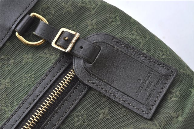 Auth Louis Vuitton Monogram Mini Lucille PM Hand Bag Green Khaki M92682 LV 5048D