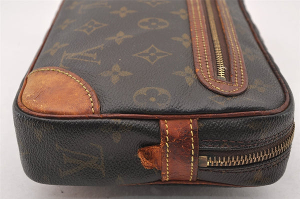 Authentic Louis Vuitton Monogram Marly Dragonne GM M51825 Clutch Bag Junk 5049I