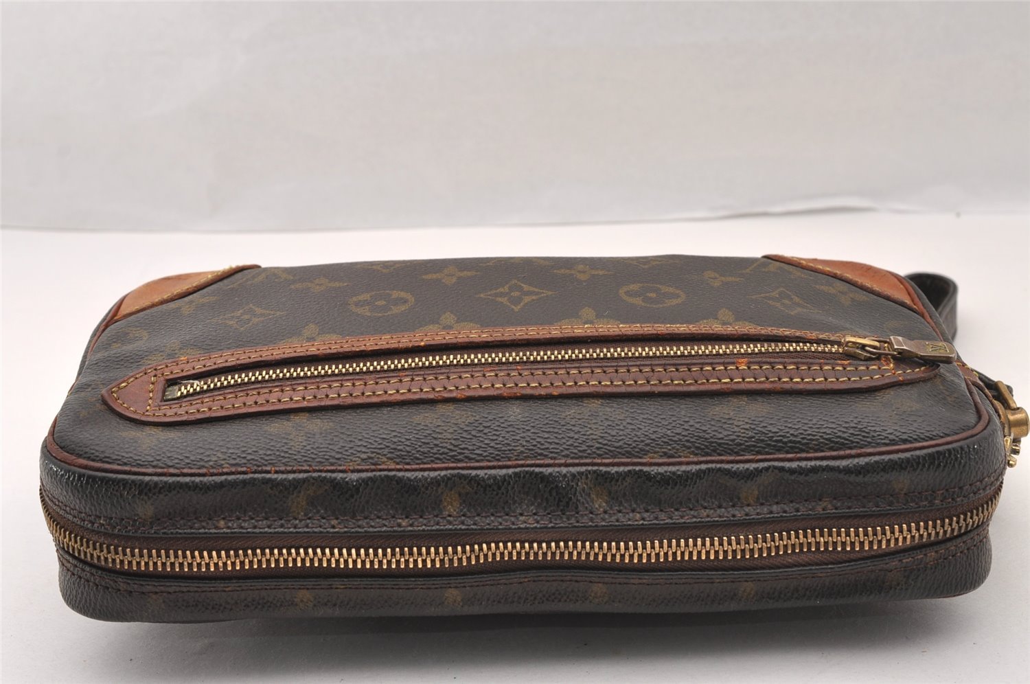 Authentic Louis Vuitton Monogram Marly Dragonne GM M51825 Clutch Bag Junk 5049I