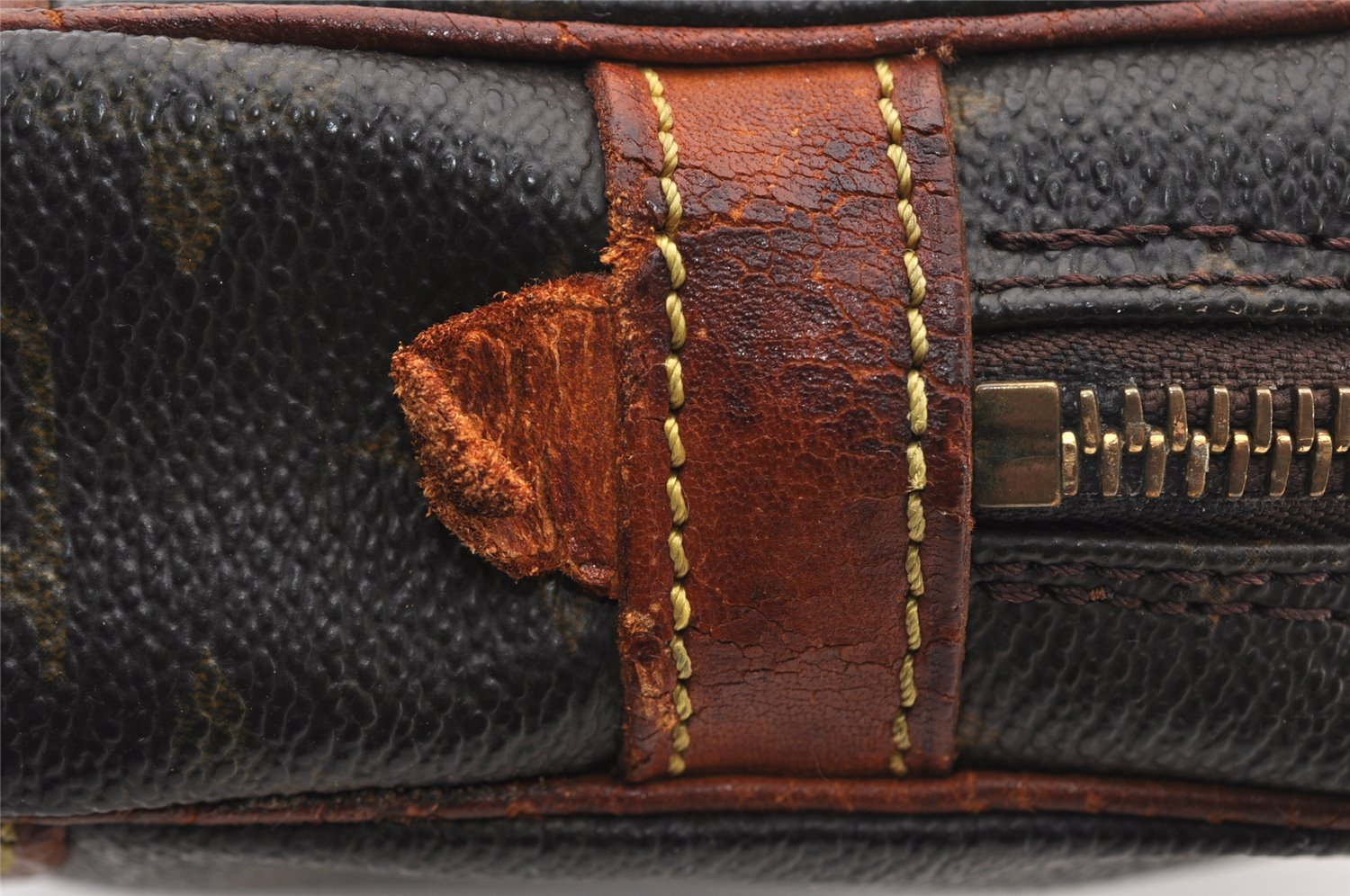 Authentic Louis Vuitton Monogram Marly Dragonne GM M51825 Clutch Bag Junk 5049I