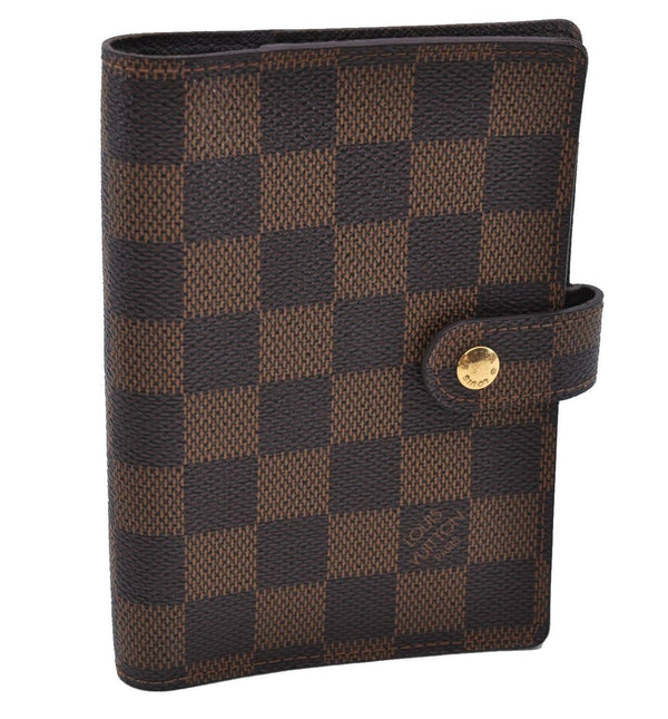 Authentic LOUIS VUITTON Damier Agenda PM Day Planner Cover R20700 LV 5050C