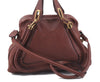 Authentic Chloe Paraty 2Way Shoulder Hand Bag Brown 5050D