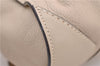 Authentic BURBERRY Vintage Leather 2Way Shoulder Tote Bag Beige 5051F
