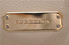 Authentic BURBERRY Vintage Leather 2Way Shoulder Tote Bag Beige 5051F