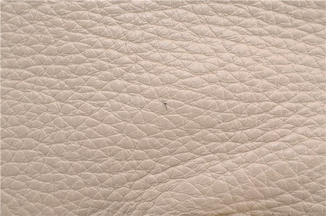 Authentic BURBERRY Vintage Leather 2Way Shoulder Tote Bag Beige 5051F