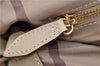 Authentic BURBERRY Vintage Leather 2Way Shoulder Tote Bag Beige 5051F