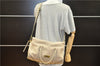 Authentic BURBERRY Vintage Leather 2Way Shoulder Tote Bag Beige 5051F